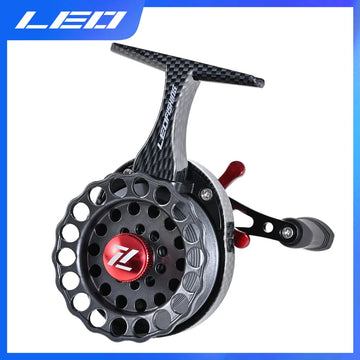 LEO FISHING Carbon Fishing Reels High Foot Designed Ice Fishing Goods 4 + 1BB 3.5:1 for Fishing Rods Accessories Max Power 20KG